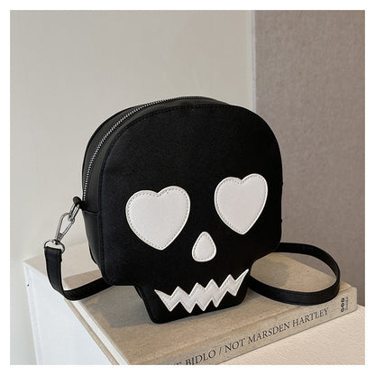 PureSonic-Cute Halloween Skull Small Shoulder Bags