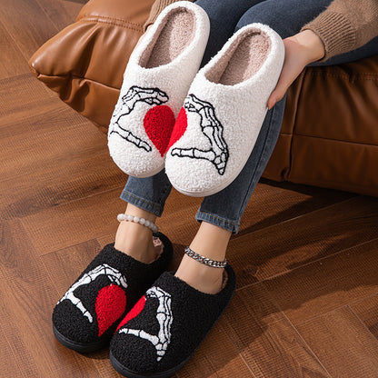 PureSonic-Halloween Love Skull-hand Slippers