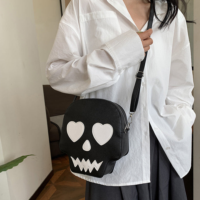 PureSonic-Cute Halloween Skull Small Shoulder Bags