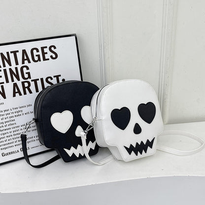 PureSonic-Cute Halloween Skull Small Shoulder Bags