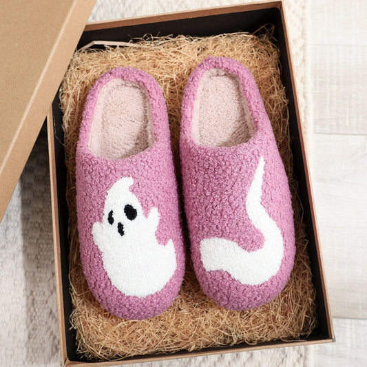 PureSonic-Halloween Ghost Cotton Slippers