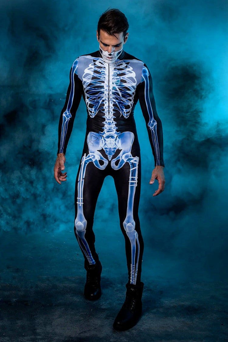 PureSonic- Long Sleeve Tights See-through Skeleton 3D Printed