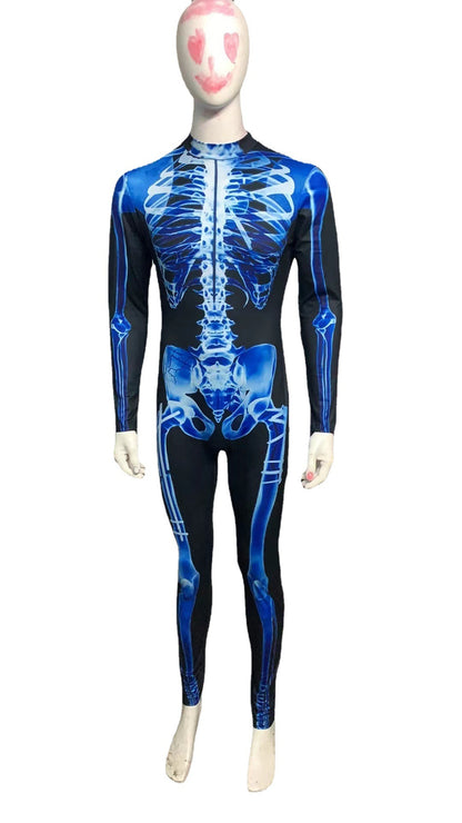 PureSonic- Long Sleeve Tights See-through Skeleton 3D Printed