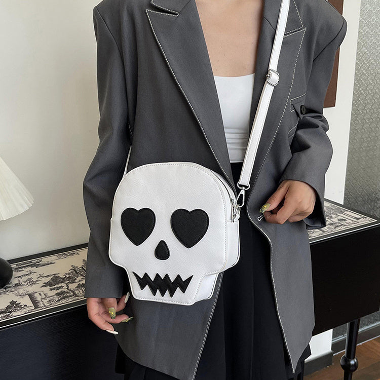 PureSonic-Cute Halloween Skull Small Shoulder Bags