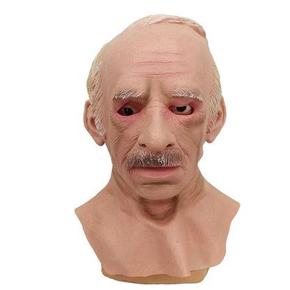 PureSonic-Bald Grandpa Maskwig Latex Old Head Cover