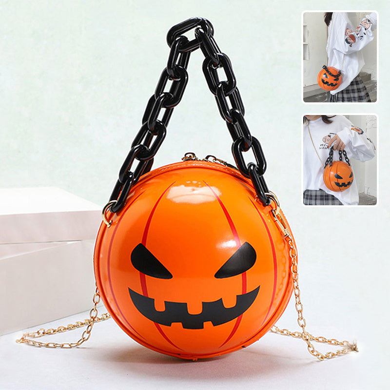 PureSonic- Pumpkin Ball Handbags With Chain