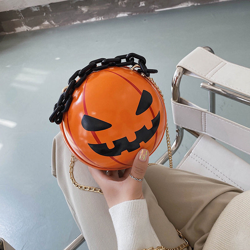 PureSonic- Pumpkin Ball Handbags With Chain