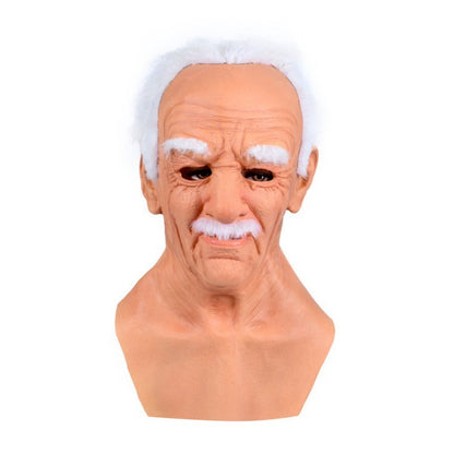 PureSonic-Bald Grandpa Maskwig Latex Old Head Cover